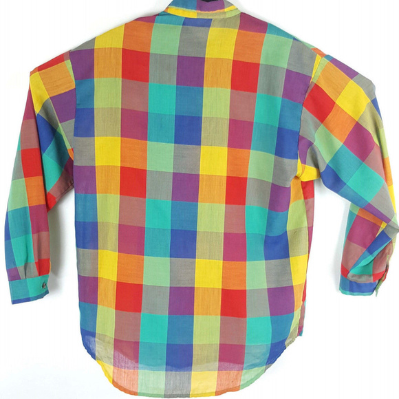 John Weitz Checkered Long Sleeve Cotton Polyester - Picture 3 of 7